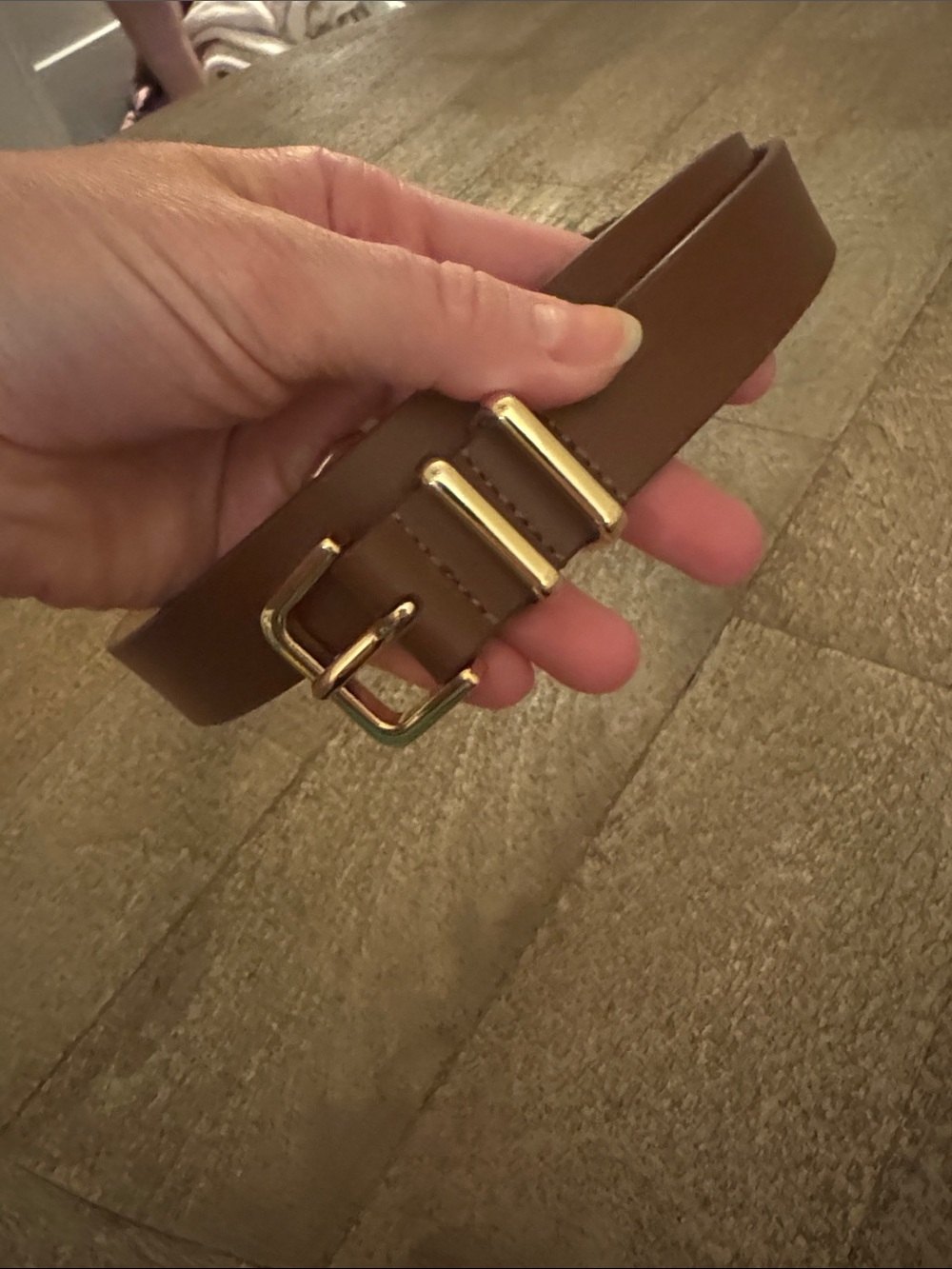 Abercrombie and Fitch brown and gold Belt